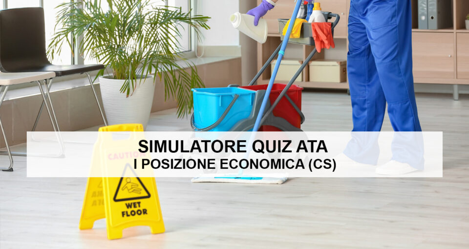 Simulatore Quiz ATA Prima  Posizione Economica Collaboratori Scolastici
