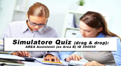 Simulatore Quiz (drag & drop): AREA Assistenti (ex Area B)
