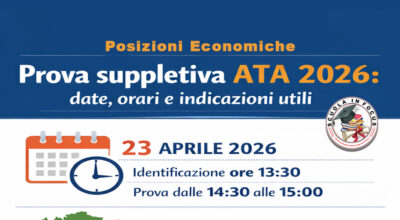 Posizioni economiche: Prova suppletiva ATA